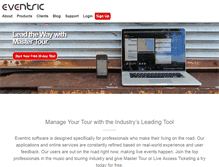 Tablet Screenshot of eventric.com